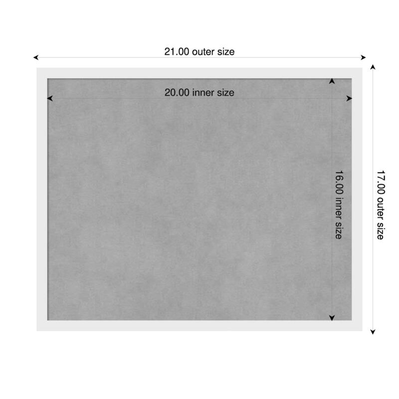 Amanti Art Incline Black Framed - 21 x 17 in - Incline White