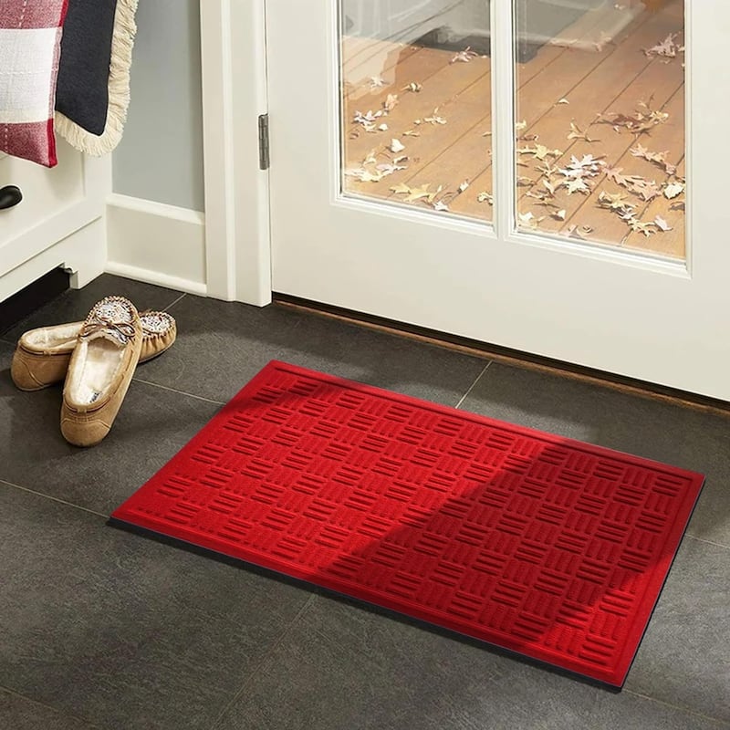 A1HC New All Weather Superior Dirt and Moisture Absorbing Polypropylene Door Mat with Non-Slip Backing for Inside Outside Use