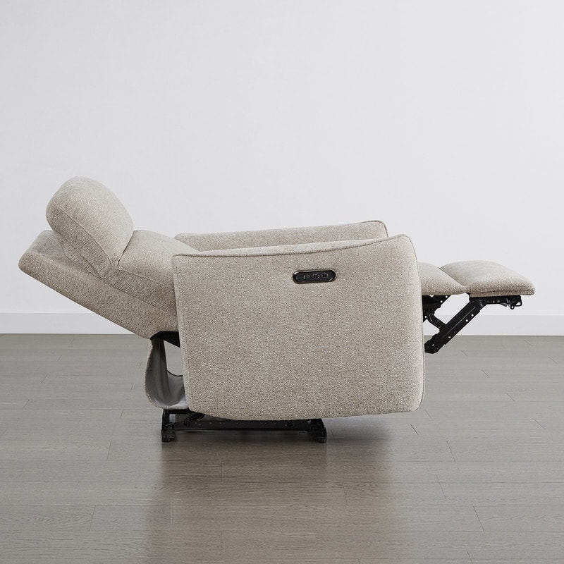 Spruce & Spring Dual Motors Power Lay Flat Recliner with Headrest