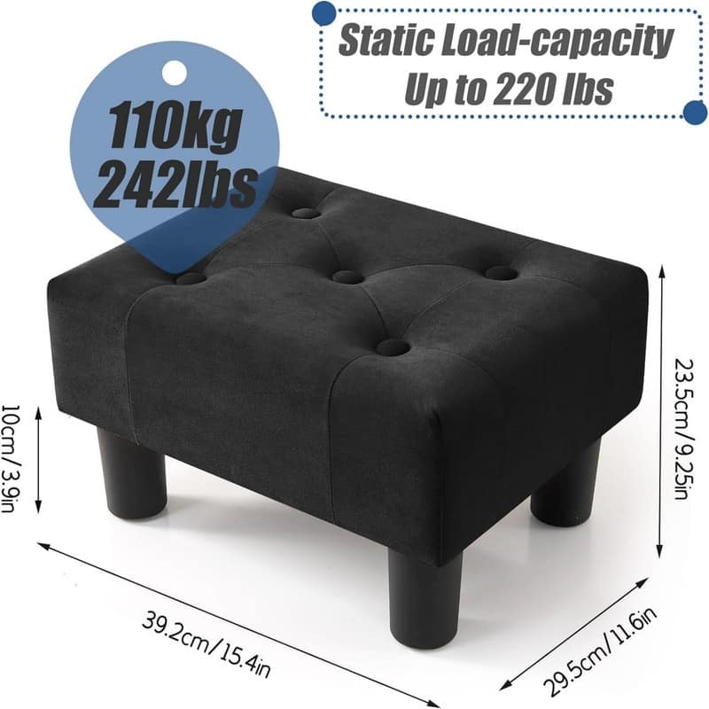 Stable Footrest Ottoman for Living Room