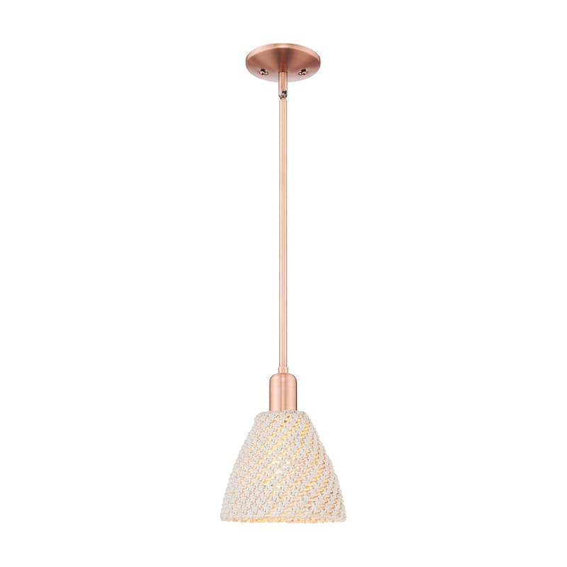Innovations Lighting Downtown Urban - Natural Ballston Dome - 1 Light 8" Stem Hung Mini Pendant