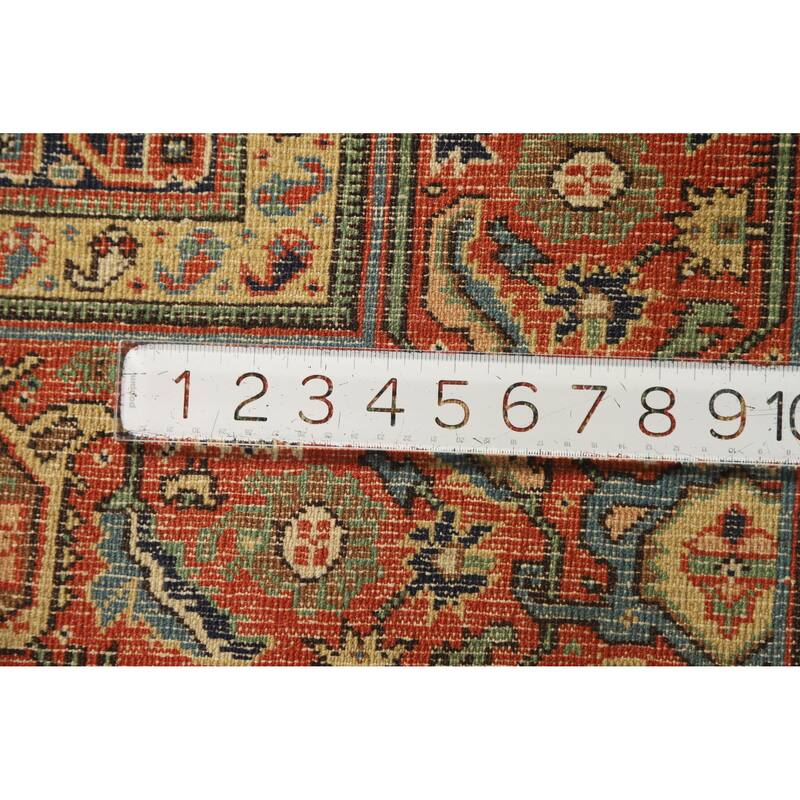 Vegetable Dye Tabriz Persian Area Rug Handmade Wool Carpet - 8'11"x 13'4"