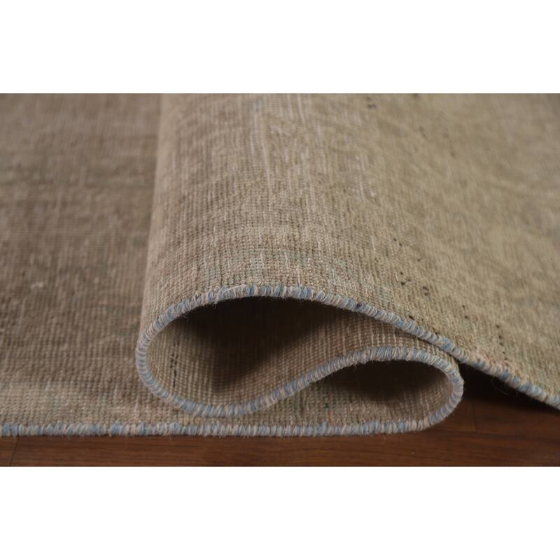 Hand Knotted Oriental 100% Wool Carpet Traditional Medallion Beige & Ivories Tabriz Area Rug - 12' 11'' X 9' 6''