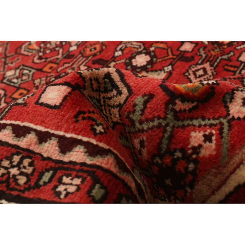 ECARPETGALLERY Hand-knotted Andelz Red Wool Rug - 3'2 x 9'5