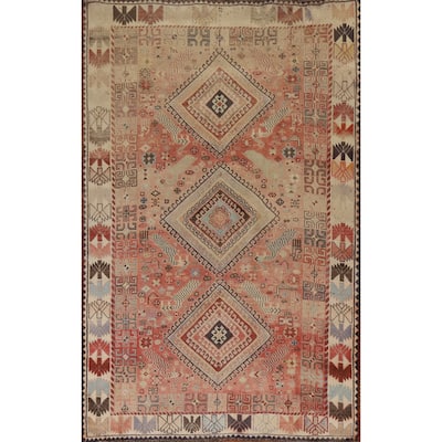 Tribal Shiraz Persian Vintage Area Rug Bedroom Handmade Wool Carpet - 5'4"x 8'5"