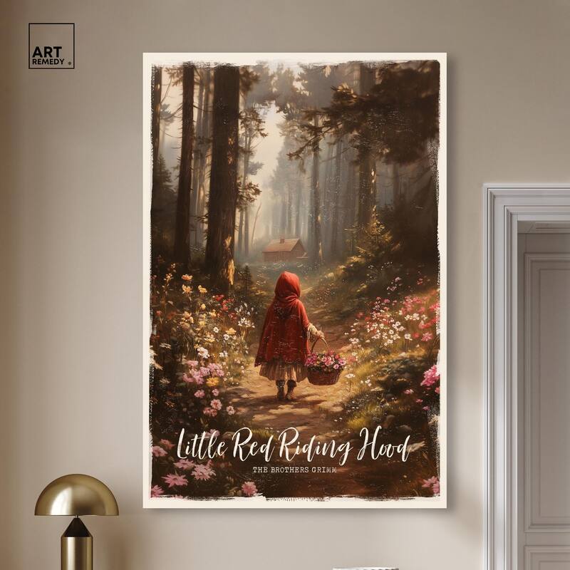 Classic Red Riding Hood Canvas by Art Remedy, Gallery Wrapped