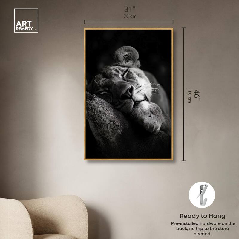 Resting Predator Canvas by Art Remedy