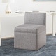 preview thumbnail 6 of 18, Dayla Modern Fabric Upholstered Caster Dining Chair by Greyson Living