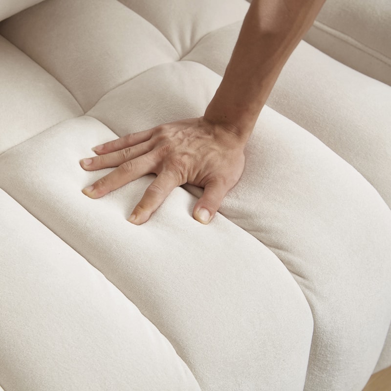 Futon Couch Sofa Bed with Pillows, Convertible Sleeper Sofa with Adjustable Backrest, Loveseat Sleeper Daybed