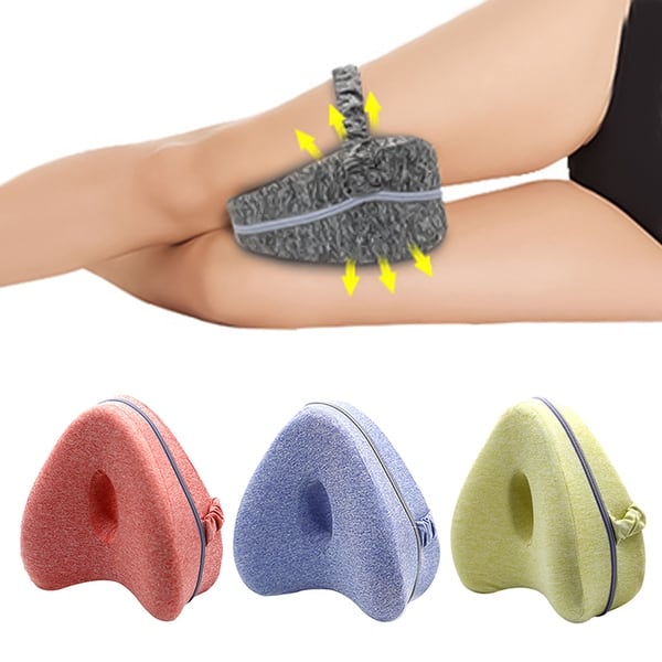 Memory Foam Orthopedic Leg Pillow for Back Hip Leg Knee Support Soft Relief  Pain