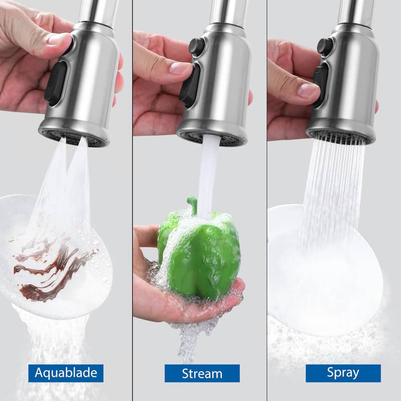 Pull Down Kitchen Faucet Head Replacement with 9 Adapter Kit
