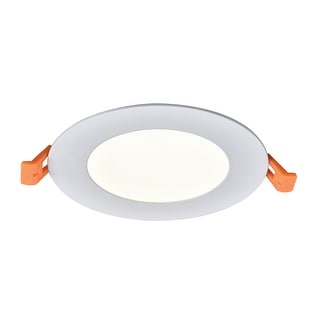 LED Lighted Round Recessed Light with Opaque Diffuser - 5