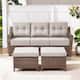 Option Brown Wicker & Beige Cushion