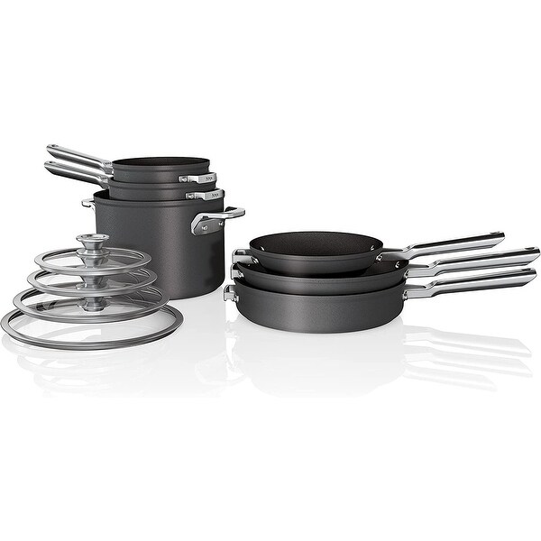 Ninja C59500 Foodi NeverStick Premium 10-Piece Cookware Set - Bed