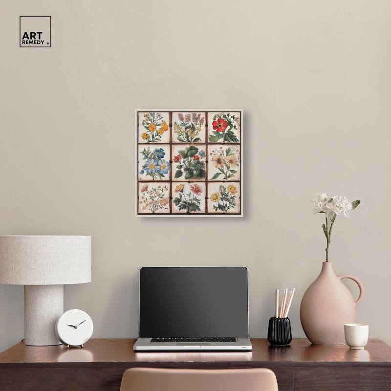 Floral Mosaic Medley Canvas by Art Remedy