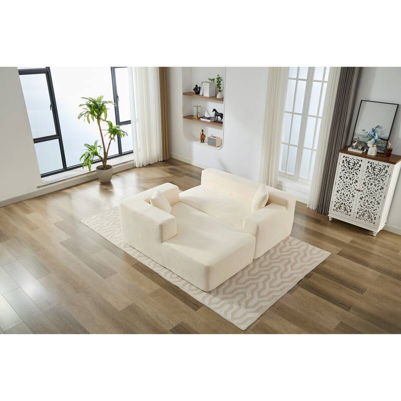 Homey Relaxation Sectional Sofa With Storage Space For Living Room
