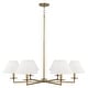 preview thumbnail 1 of 3, Gilda 6-Light Chandelier - 39.75"W x 19.75"H
