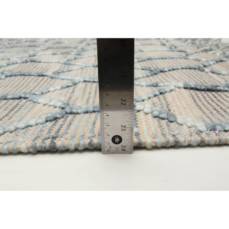 ECARPETGALLERY Braid weave Sienna Tan Wool Rug - 4'11 x 7'11