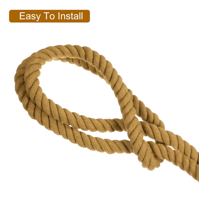 2Pcs Curtain Tiebacks Rope w Double Ball for Indoor/Outdoor Curtains