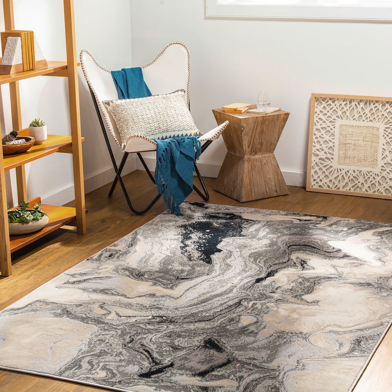 Artistic Weavers Marbre Modern Area Rug - 8' 10" x 12' - Taupe