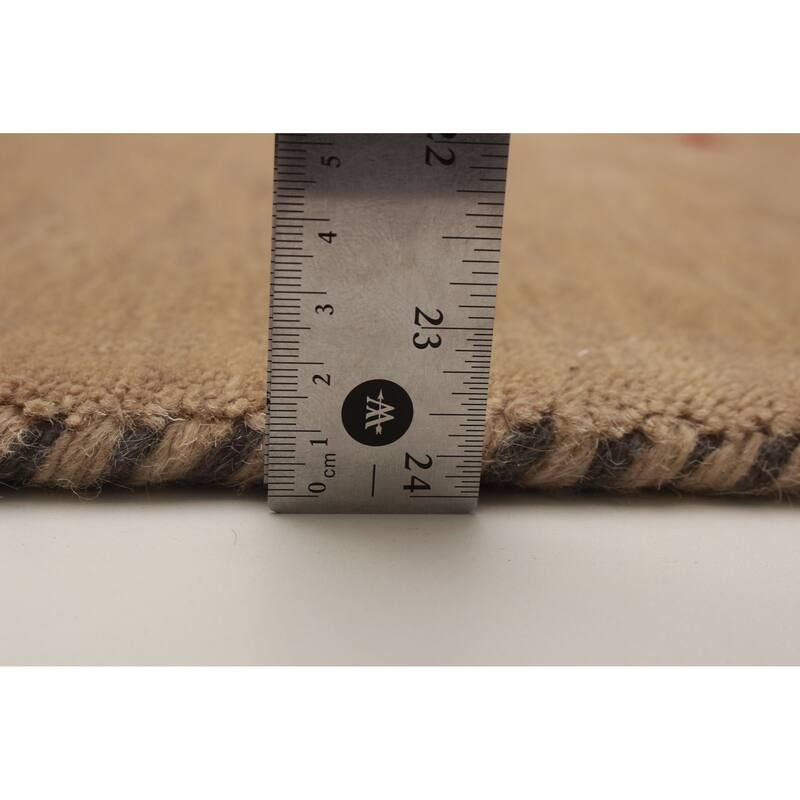 Kashkuli Gabbeh Beige Rug 2'8" x 11'3" - 2'8 x 11'3