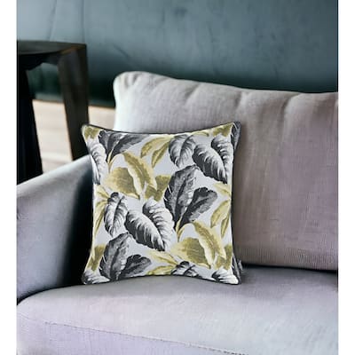 HomeRoots 17" Black and White Throw Pillow Cover