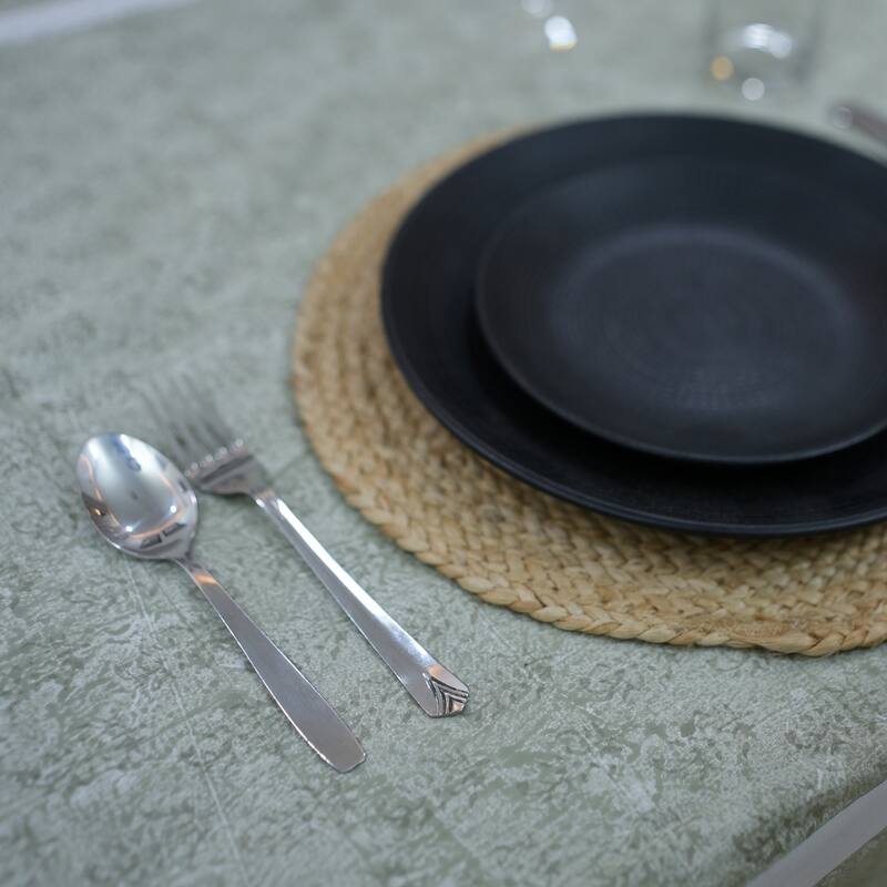 Fabdivine Handmade Block Print Cotton Brown Table Cover or Cloth Dining, Farmhouse & Kitchen Décor