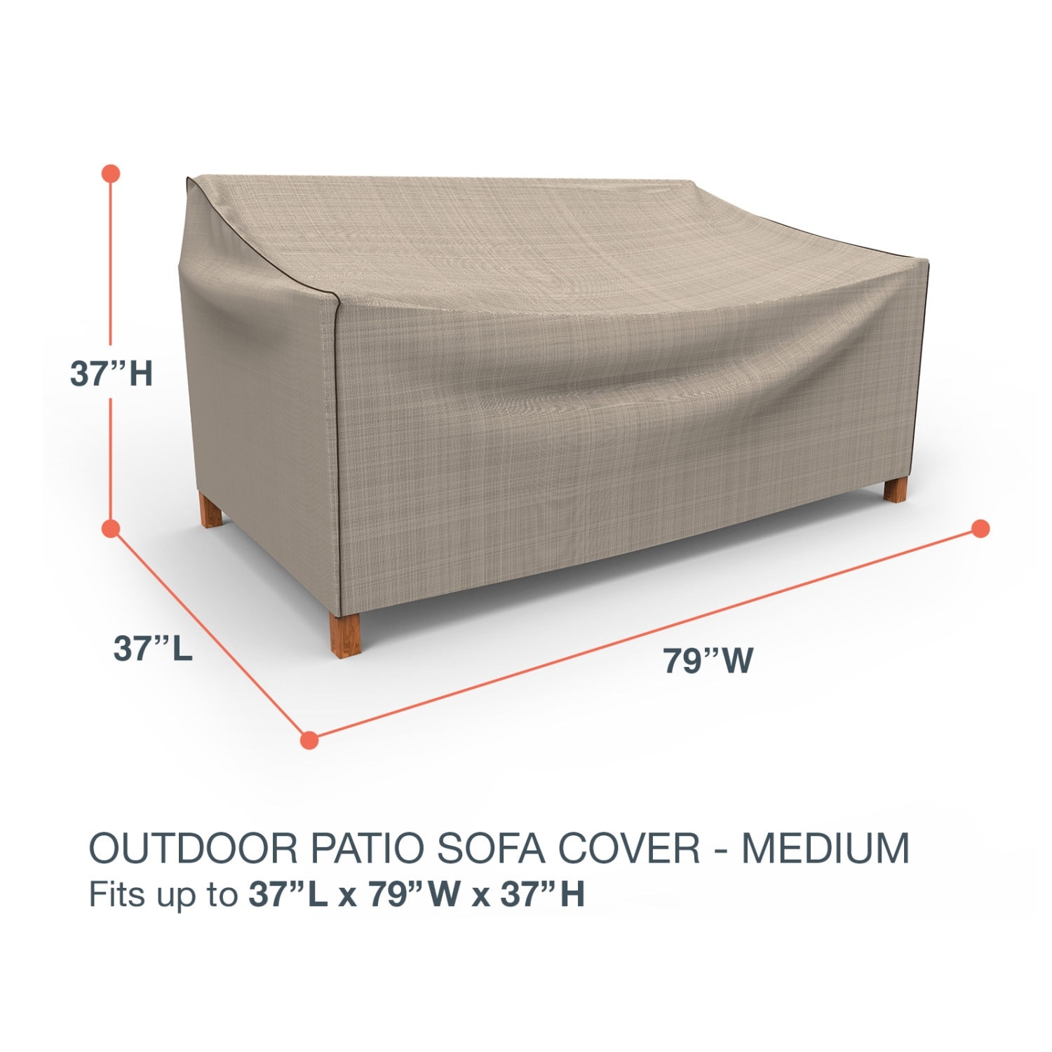 beeyuk Garden Patio Sofa Cover Waterproof,Snowproof,Anti-mould and Moisture Lawn Patio UV Resistant Dustproof Furniture Cover 