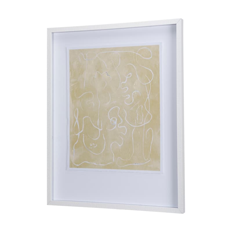 Thread Yellow I Framed Art Print