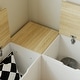 preview thumbnail 11 of 13, L-Shaped Storage Bench with Lift-Top Seats and Wooden Top for Entryway