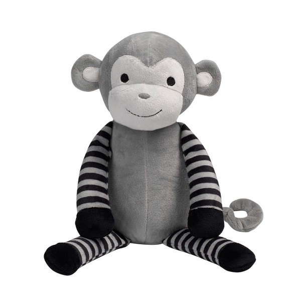 slide 2 of 4, Bedtime Originals Jungle Fun Gray/Black Plush Monkey Stuffed Animal - Bingo