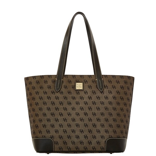 Dooney & Bourke Madison Signature Large Zip Shopper (Introduced by Dooney & Bourke at $248 in Nov 2015) - Black