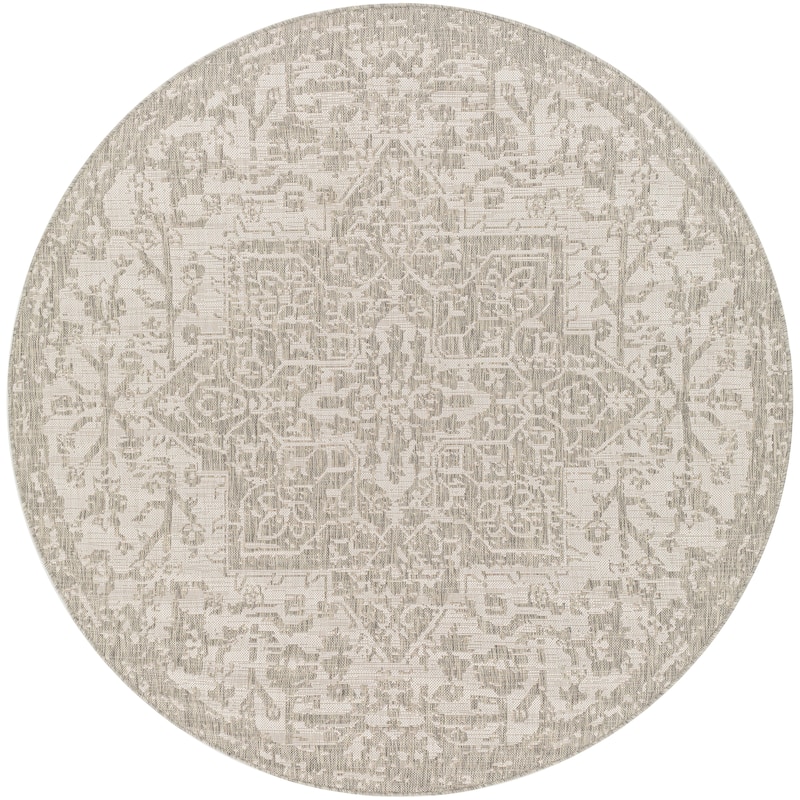 Livabliss Andell Indoor/ Outdoor Vintage Medallion Area Rug