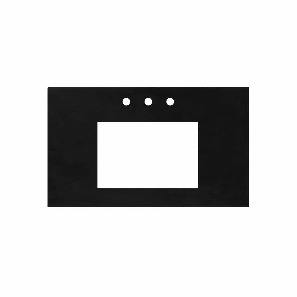 NativeStone Concrete Vanity Top - Rectangle Sink Cutout with 8" Widespread Faucet Holes (Top Only)