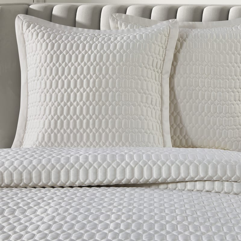Brilliance Euro Quilted Sham - Ivory
