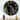 Designart 'Grey Silver Silk Fabric With A Thin White Stripe' Patterned wall clock
