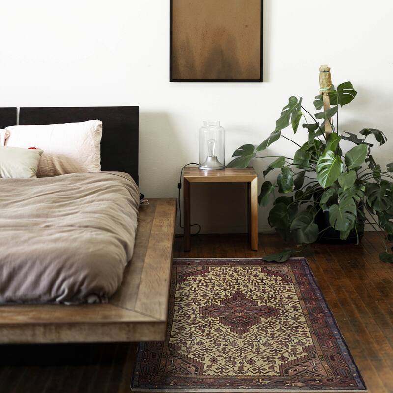 ECARPETGALLERY Hand-knotted Anadol Cream Wool Rug - 3'2 x 5'5