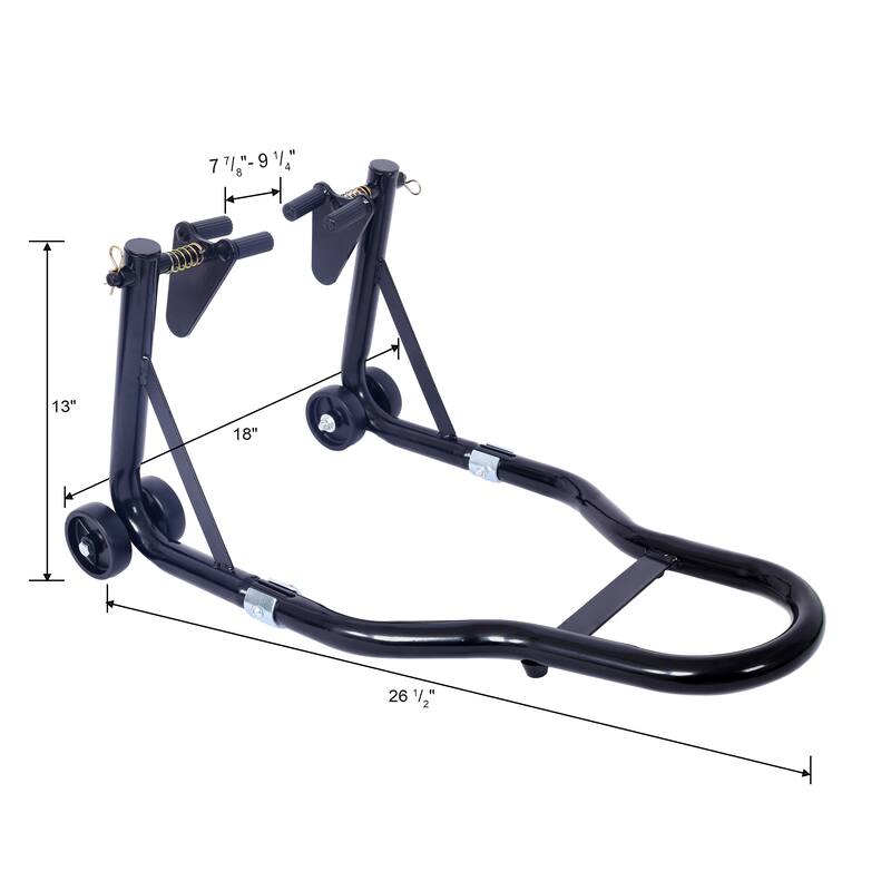 Motorcycle Stand 1000LB Sport Bike Front and Rear Wheel Lift Swingarm Paddock Stands Black U