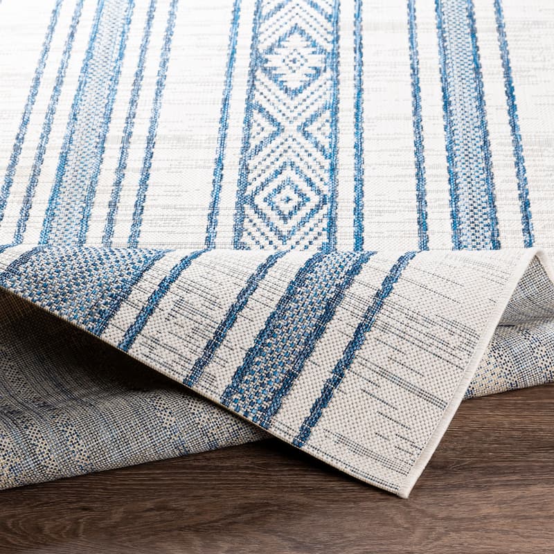 Livabliss Tansy Indoor/ Outdoor Nordic Stripe Area Rug