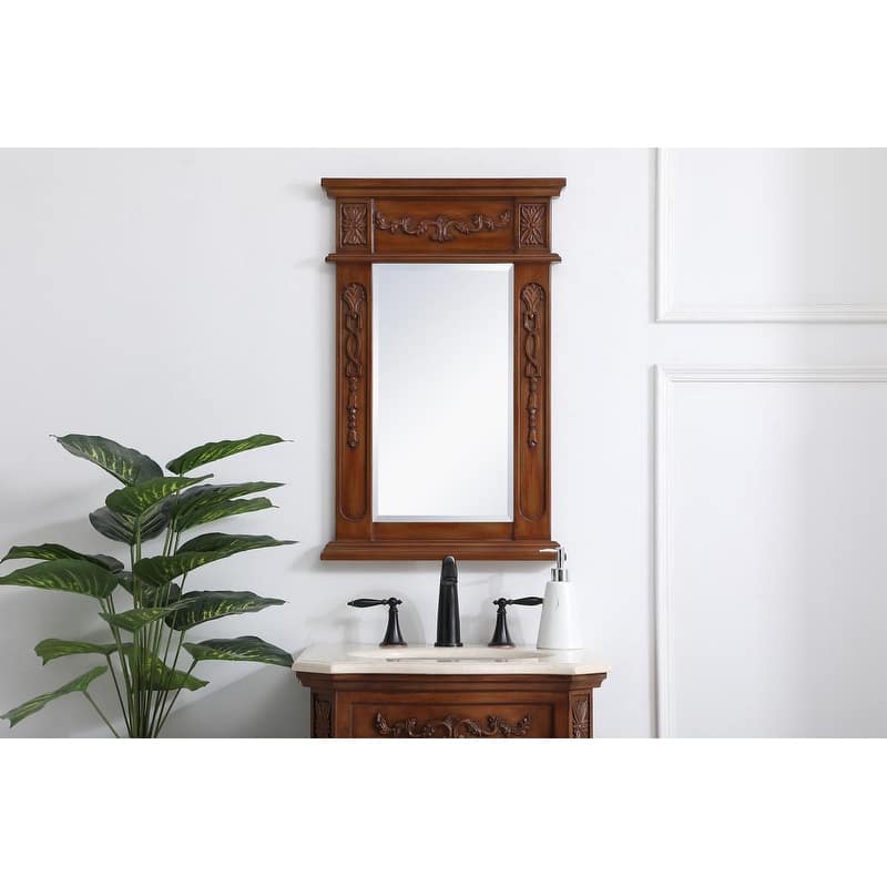 Elegant Lighting Antique Beige Vanity Mirror (22" x 28")
