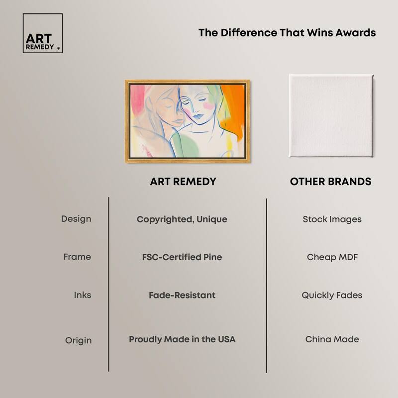 Brushstroke Bond Canvas by Art Remedy