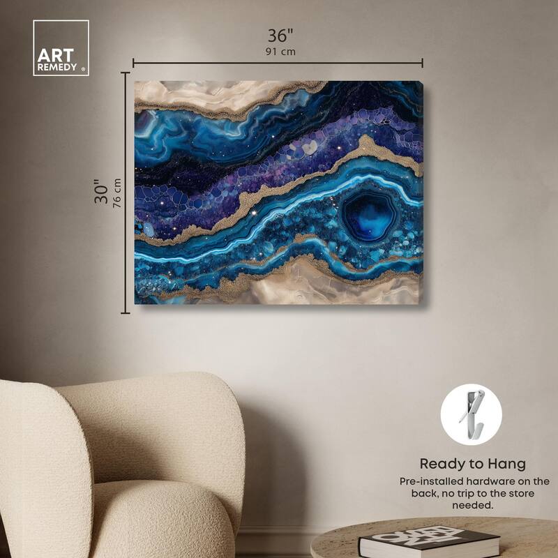 Galactic Geode I Canvas by Art Remedy, Gallery Wrapped