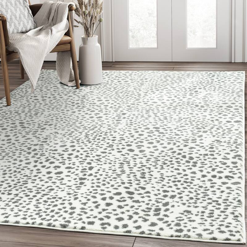 Abani Rugs Arto Contemporary Cheetah Print Area Rug - 4' x 6' - Beige