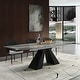 preview thumbnail 21 of 26, 110.23'' Extendable Rectangular Sintered Stone Dining Table For 8 -10 People