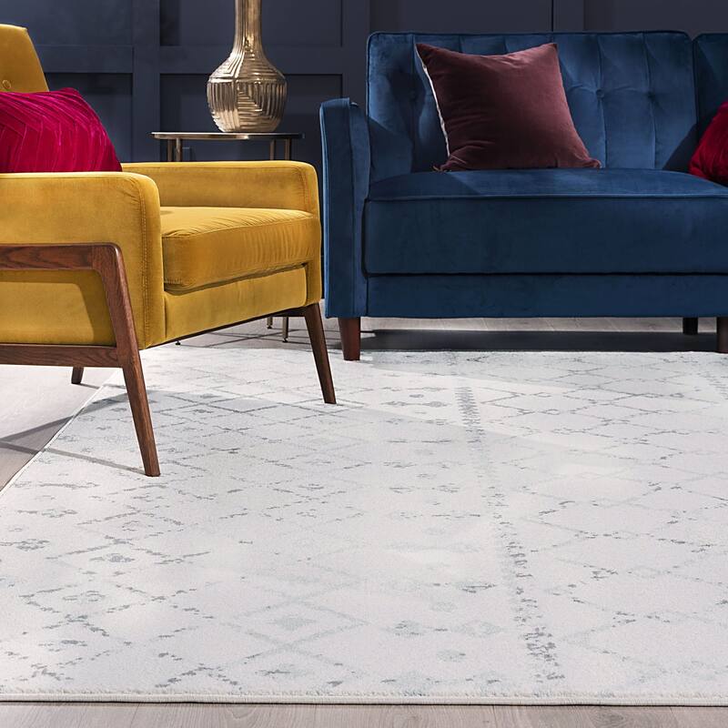 Jade Farmhouse Geometric Indoor Area Rug