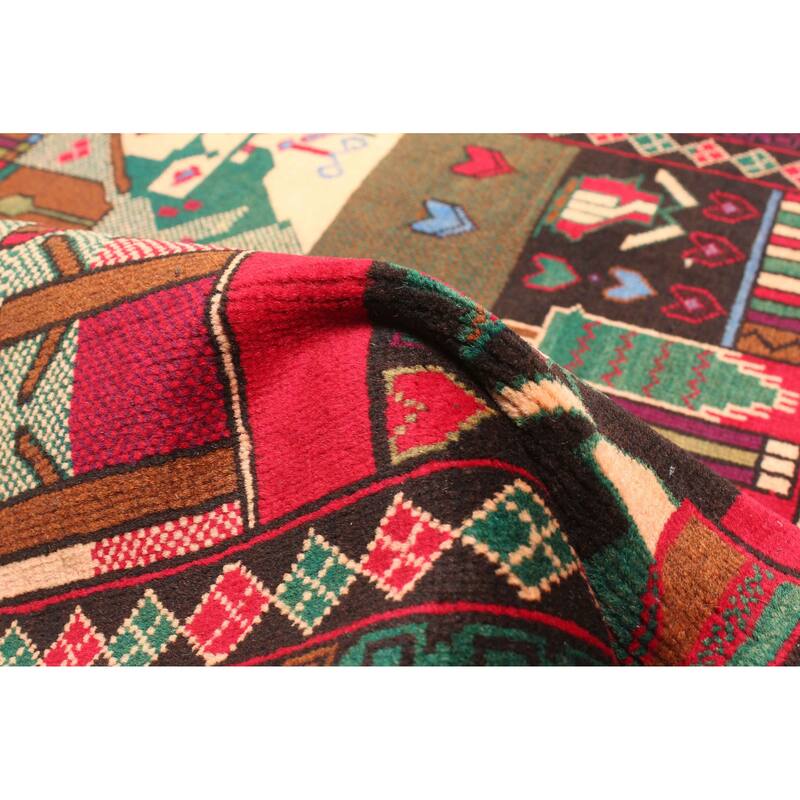 ECARPETGALLERY Hand-knotted Teimani Red Wool Rug - 2'8 x 4'7