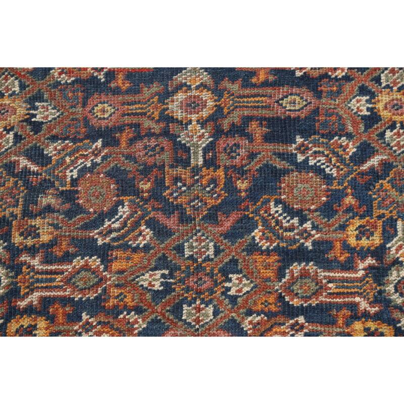 Pre-1900 Vegetable Dye Mahal Persian Area Rug Hand-knotted Wool Carpet - 8'10" x 11'8"