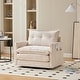 preview thumbnail 3 of 47, GALDWIN Chenille Upholstered 360°Degree Swivel Mid Century Modern Arm Chair for Living Room