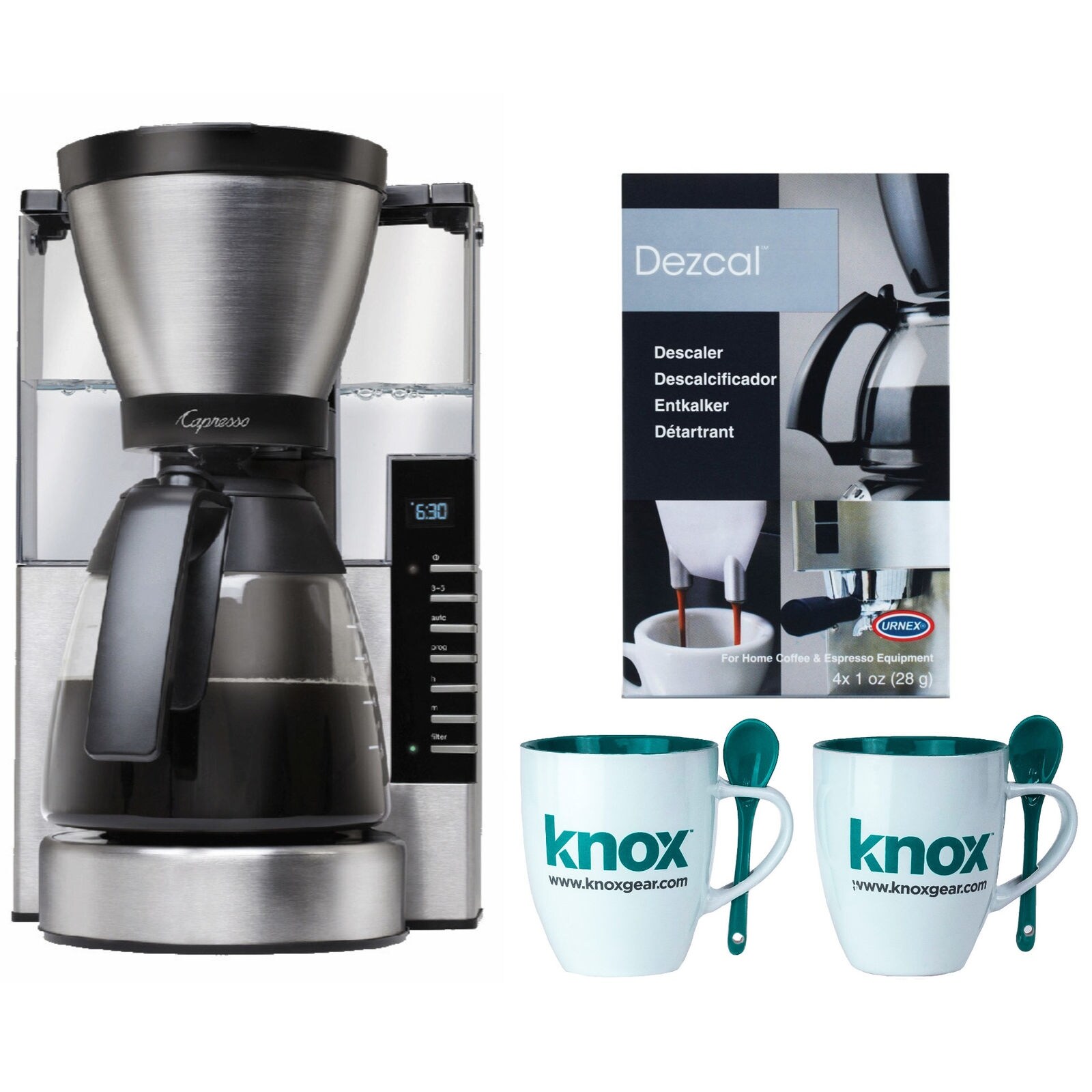 Shop Capresso 497 05 Mg900 10 Cup Rapid Brew Coffeemaker Stainless Steel Bundle Refurbished Overstock 26041970