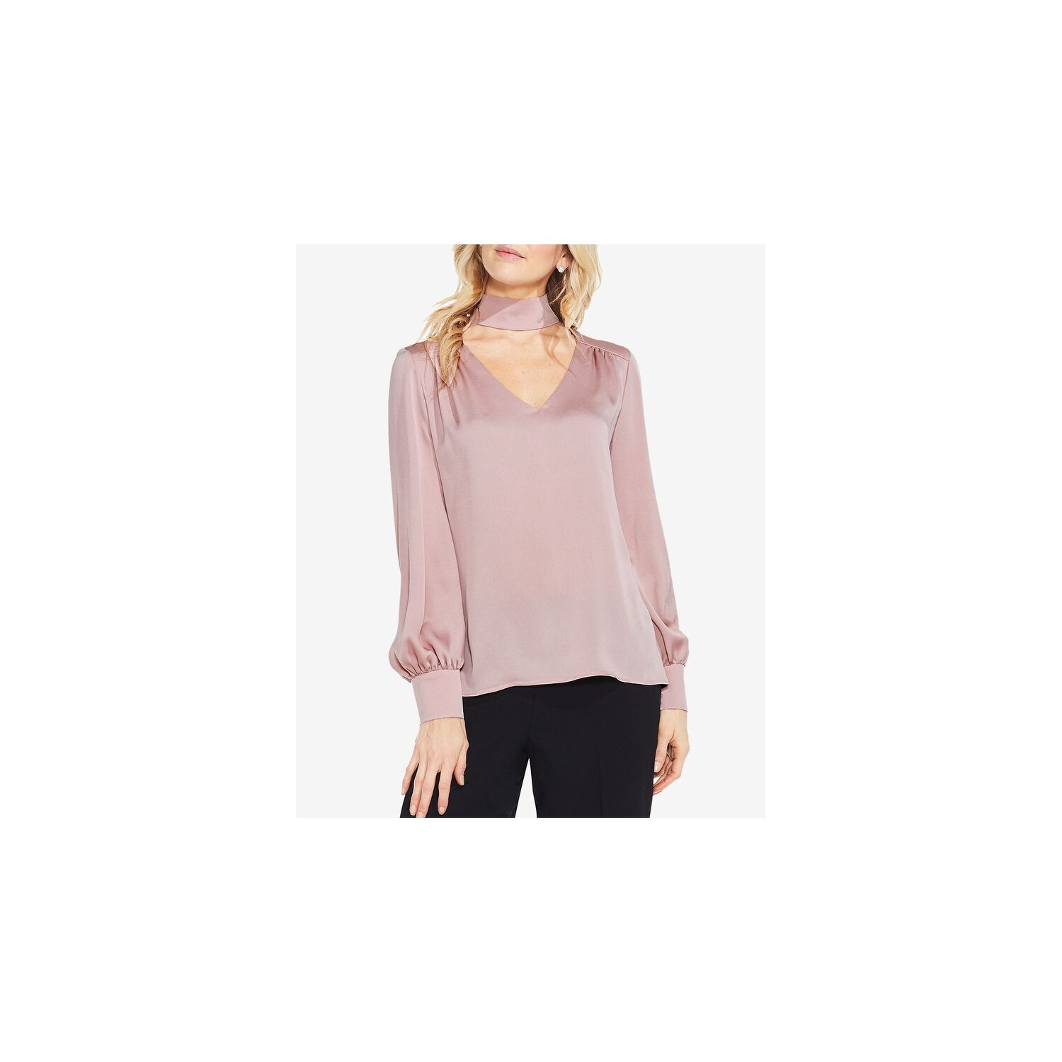 vince camuto pink blouse